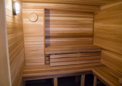 Resident-exclusive Rittenhouse Claridge sauna in Philadelphia apartments for rent
